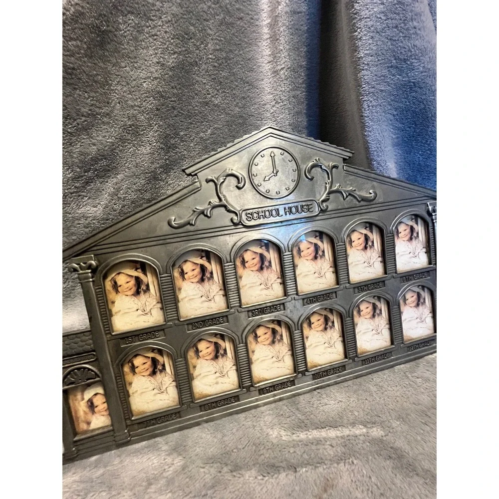 School House 1st to 12th Grade Multi Photo Frame Graduation Display 13 Opening